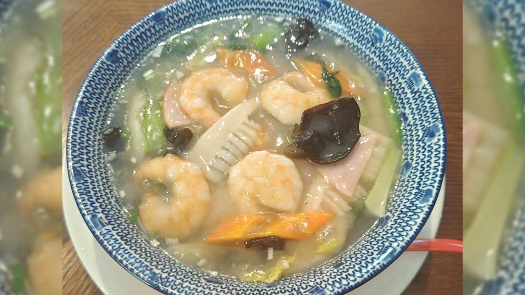 中華ダイニング シーアン　海老あんかけ麺
