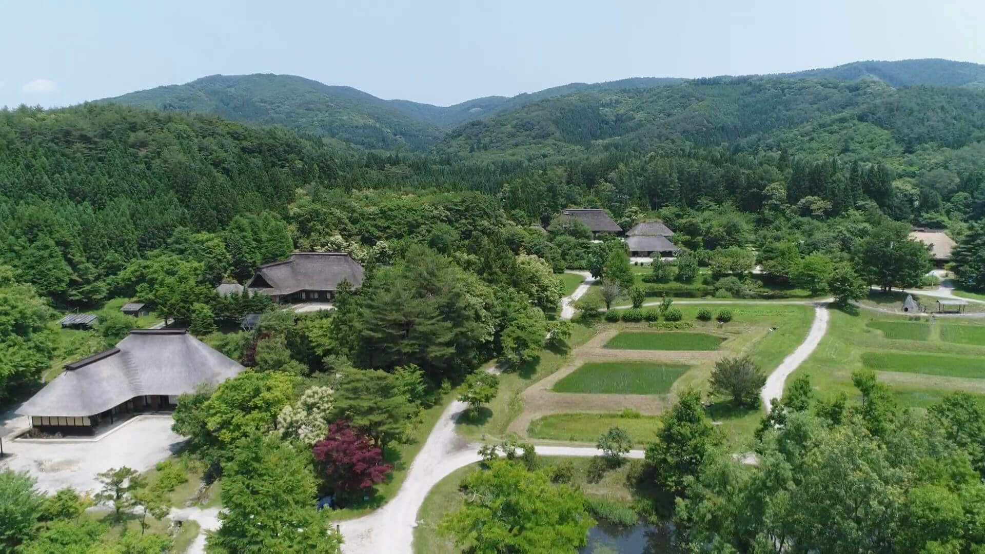 遠野ふるさと村 空撮