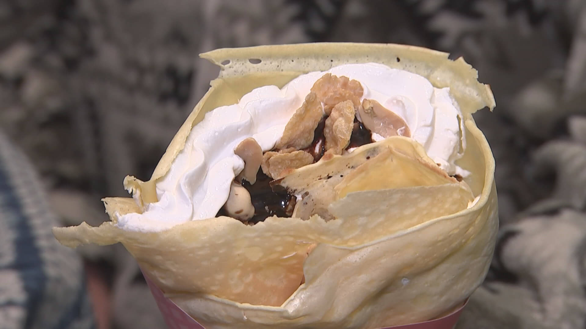 ザクザクチョコホイップ（クレープ） 660円（税込）