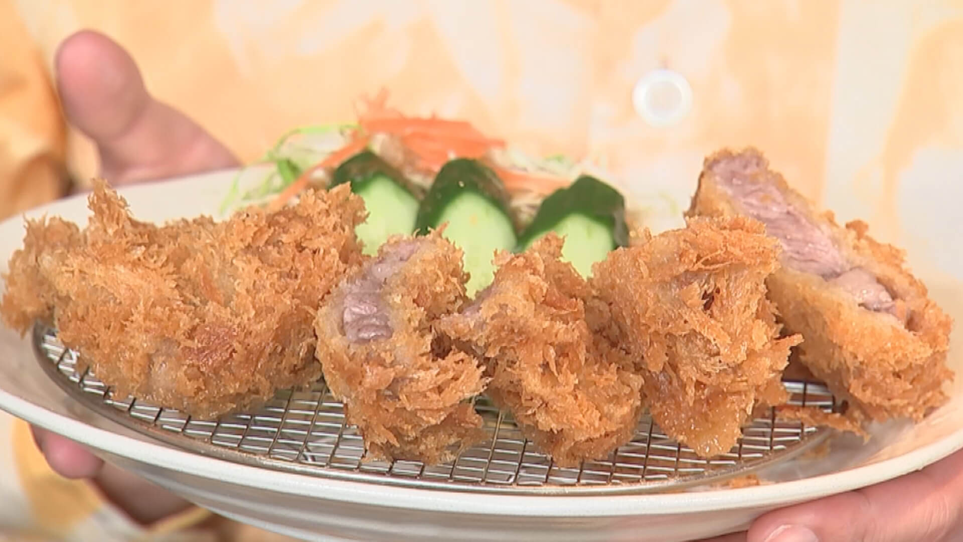 独特な香りが少ない ラムロースを使用した ラムカツ