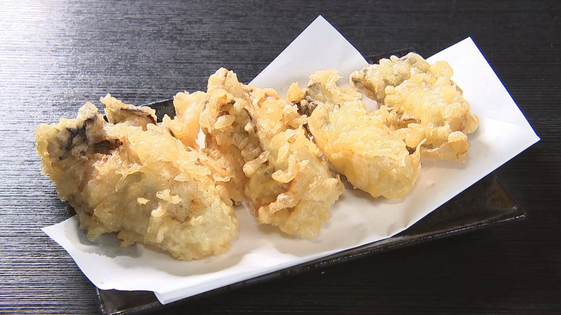 サクプリの牡蠣の天ぷらにも おいひっ!とはっしー おや?おいひっはABCZ共通?