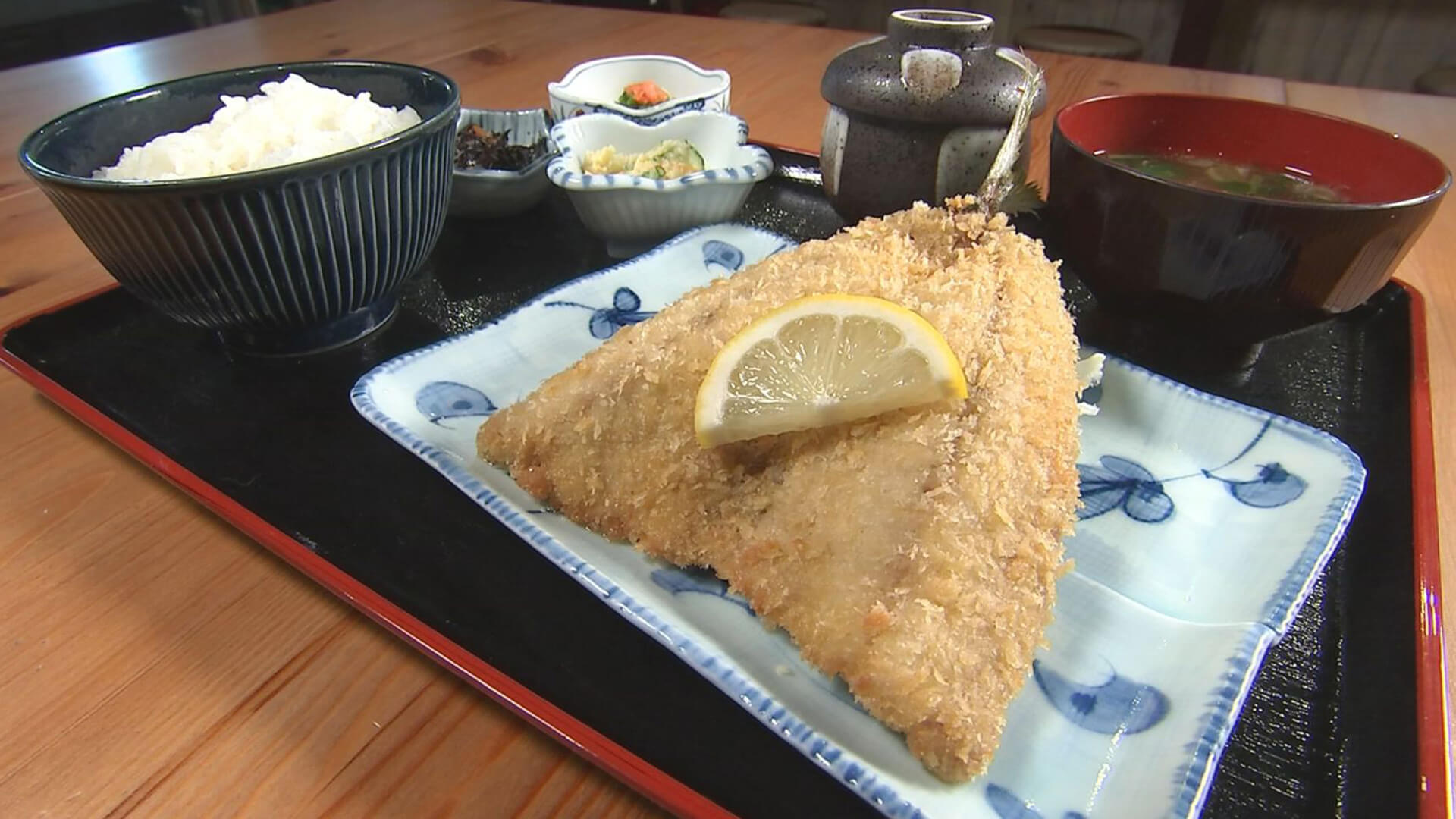 あじフライ定食